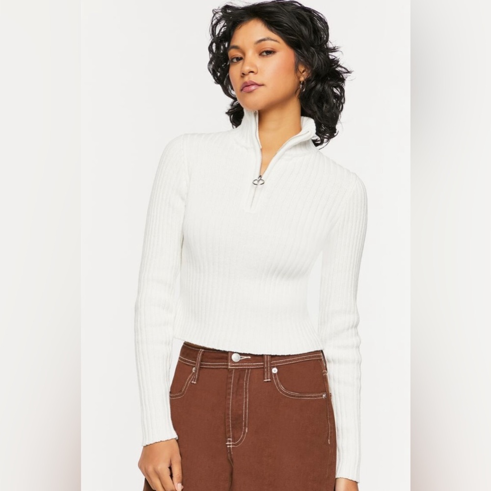 Forever21 Half-Zip Knit Sweater
